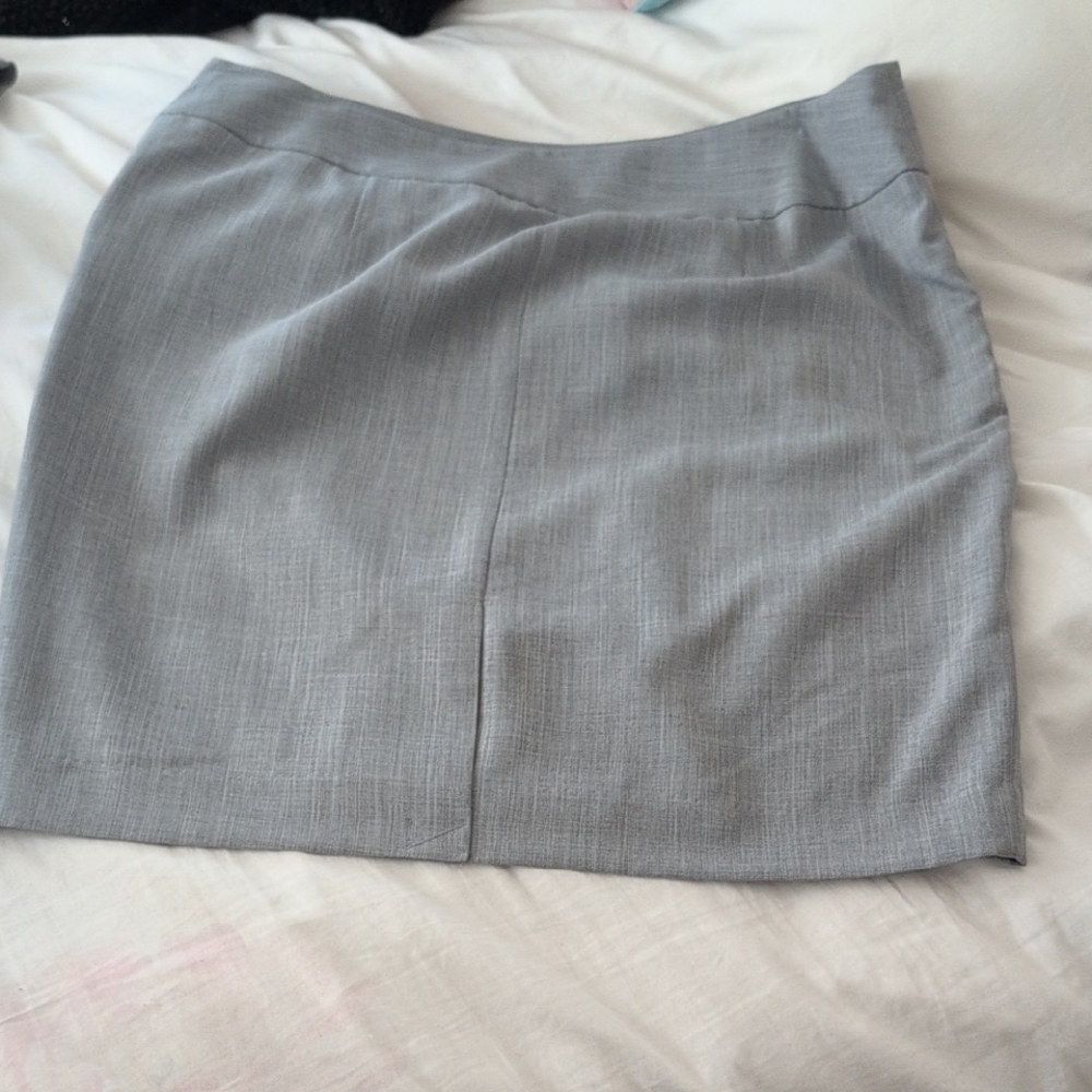 The Limited Elegant Gray Blazer and Skirt Set - Picture 8 of 12